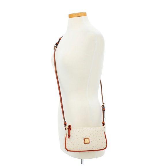 🎀Dooney & Bourke Ostrich Lexi Pearl Crossbody NWT - Picture 4 of 4